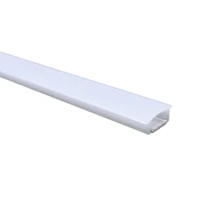 Three Sided Luminous LED Profile Surface Mounting Clips Light Strip Housing Square Shaped Channel Aluminium Profile