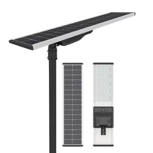Timer Dimming 120W Solar Powered Street Parking Lot Lights with Remote Control