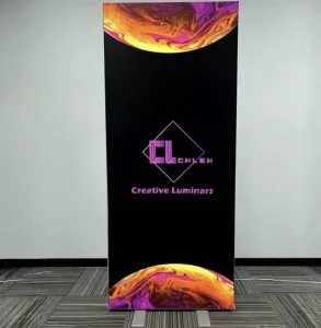 Tool-Free Backlit Portable Pop up LED Light Box Backlit SEG Lightbox Exhibit Stand for Trade Show