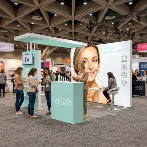 Tool Free Modular 10×10 Aluminum SEG Backlit Exhibition Display Portable Trade Show Booth