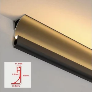 Top Backlit Bezel less LED Aluminum Profile Ceiling & Corner Line Skirting Wall Washer Light for Home Decoration