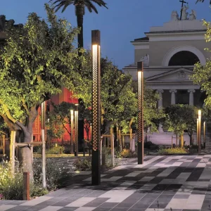 Top Led Modern Outdoor Bollard Light Post Aluminum IP65 Garden Lamp Post Street Light Pole