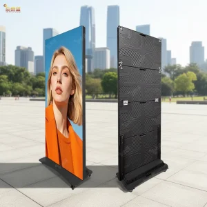 Totem Portable TV Smart AD Wall P2.5 P3 P4 Indoor Digital Foldable Floor Stand Advertising LED Poster Display Outdoor Screen