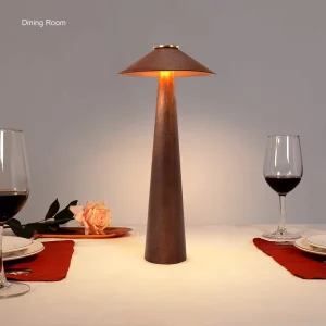 Touch Controlled Desk Lamp with Adjustable Brightness and Color Temperature for Nighttime Use