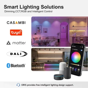 Track Lighting System Magnetic COB LED Rail 48V Flexible Moving Installation Smart Control Residential Commercial Project Kit