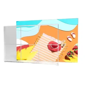Trade Fair Rectangle Aluminum Alloy Double Sided Eco Friendly High Quality Portable White Frame Advertising Mobile Light Box