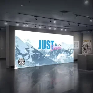 Trade Fair Rectangle Lightbox Aluminum Profile Advertising Booth Double-Sided Portable SEG Backlight Lighting