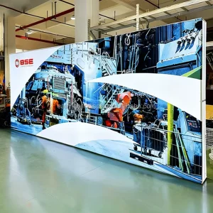 Trade Show Backlit Fabric Backdrop Wall with Aluminum Frame LED Light Box Custom Size & Color for Exhibitions