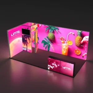 Trade Show Booth 10 X 10 Portable Trade Show Booth Backlit Backdrop Exhibition Stand Advertising Light Box Background