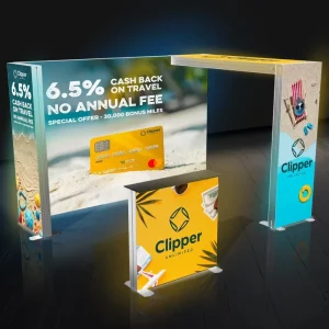 Trade Show Booth Display LED Light Box 3×3 Exhibit Display