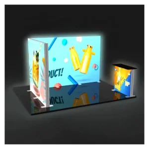 Trade Show Display Booth Quick Setup Free Design Exhibition Booth Design 10*10 Portable Backdrop SEG Exhibition Light Box Stand