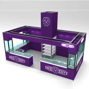 Trade Show Display Modern New AluminiumJewelry Expo Display Trade Show Equipment Exhibition Booth Design with Shelves