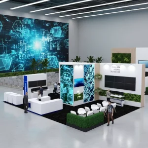 Trade Show Display New Modern Led Screen Frame Modular Stand Exhibition Booth Indoor Digital Display Stand for Trade Show