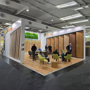 Trade Show Displays 10x20ft Adjustable Booth Exhibition Display Stand Wall Wood Panel Modular Booth