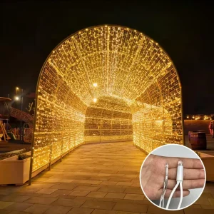 Transparent Blister Pvc Led Outdoor Commercial Waterproof IP65 Warm White Fairy String Lights Decoration Garden Christmas
