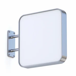Trendy 12V Sign Light Box Aluminum Frame Acrylic Steel PVC Materials Street Storefront Advertising Hanging Installation