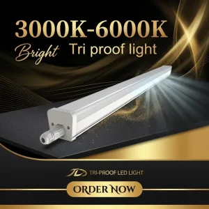 Tri Proof 60W LED Batten Light 0.6m Standard Version for Warehouses Commercial Linear Lighting