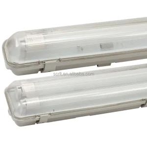 Tri-Proof T8 Fixture Waterproof IP65 IK08 LED Fixture 2X9W 600MM 2 Feet Vapor Proof Fixture