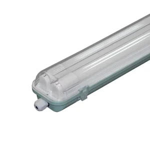 Tri proof LED Light Single Double Tube Waterproof IP65 Three Proof Lamp Housing Case Kit for Warehouse Hospital Factory Workshop