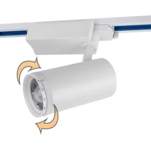 Triac Dimmable Tunable COB Modern Aluminum Track Light Adjustable Angle 15-55 High CRI 90 Home Gallery Store Commercial