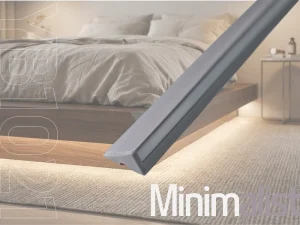 Triangular Aluminum LED Profile Light Plastic for Cabinet Lights Eco Friendly Dimmable Recessed Mounting Solution YB1021 21
