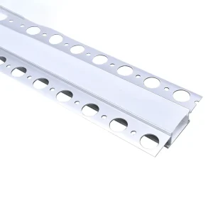 Trimless Drywall LED Light Strips Housing Aluminum Profile Recessed Gypsum Plasterboard Channel for Cove Ceiling Lighting Gypsum