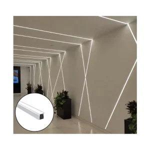 Trimless Recessed LED Aluminum Profile for 12.5mm Drywall Ceiling Wall Flush Mount Linear Lighting Channel