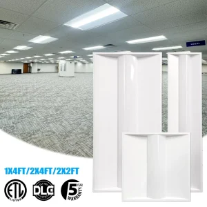 Troffer Ceiling Fixture 2×4 2×2 Led High Bay Workshop Lighting Led Panel Troffer Recessed Shop Lights With US Warehouse ETL DLC