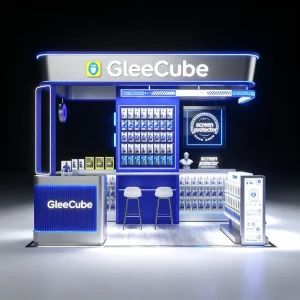 Turnkey Screen Protector Kiosk Setup Custom Tech-Focused Booth Branding All-in-One Mall Fixture Design Service