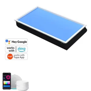 Tuya Artificial LED Skylights Smart 100W Home Commercial Bedroom Virtual Blue Sky Ceiling Light