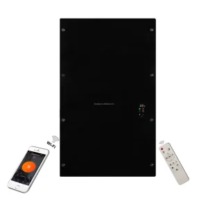 Tuya Smart App Slim Frameless Indicator 4-5 mm Thickness Silver Mirror M45D 450W 220-240 V Infrared Mirror Panel Heaters