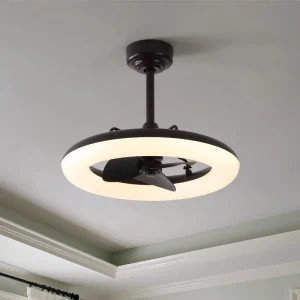 Tuya Smart Ventilador De Techo Dimmable LED Ceiling Fan Light 23 Inch DC Modern LED Ceiling Fan with Light and Remote