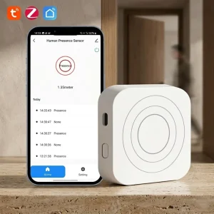 Tuya Zigbee 3.0 MmWave 24GHz Human Presence Sensor 360 Degree Radar Motion Detector Ceiling Mount for Smart Building