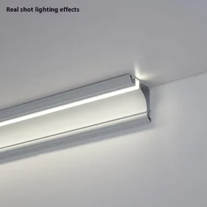 Two in One Aluminum Profile LED Profile Light Non Slotting No Plastering Living Room Ceiling Decoration Luminous Corner Light