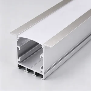 U Channel Multi Cavity Aluminum Extrusion Profile With T Slot Rail for LED Light Machine Frame