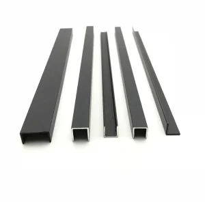 U Shape Aluminum Channel 6063 T5 Anodized U Aluminium Profile for Glass Railing Wall Trim LED Light Frame Cabinet Edge Cover