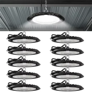 UFO Aluminum High Bay Light 150W IP65 19500 Lumens 5000K for Commercial Warehouse Factory Workshop 5 Year Warranty