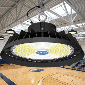 UFO High Bay Light 150W 22500LM ETL DLC 100-277V IP65 Waterproof 5000K for Warehouse Garage Factory Barn