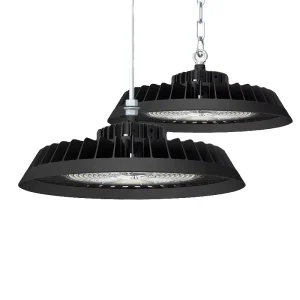 UFO Round Hoop Aluminum for High Bay Light 100W IP66 Rated Remote Control 3-Year Warranty for Factory Warehouse