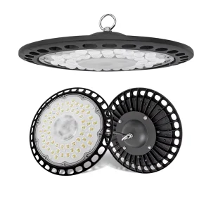 UFO-shaped Ultra-Thin High-Bay for Light for Factory Badminton Court Workshop & Warehouse Lighting PC Material 100 277V