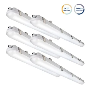 UL ETL DLC Certified 6Pack Industrial 4FT LED Vapor Light 60W 50W 40W Tri-proof Lamp