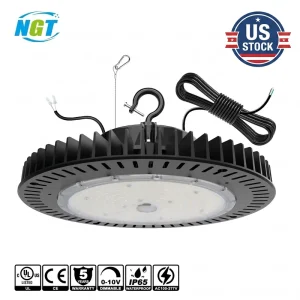 US STOCK UFO Highbay Led Light 0 10V Dim 150w 240w 500W 120v 277v 480v Indoor Warehouse Shop Fixture ETL DLC Listed