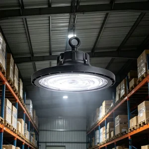 US STOCK UL LISTED Industrial Warehouse Canopy Sensor Dimmable 3000K-5000K 150lm/w IP65 UFO LED High Bay Light
