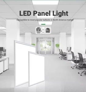 US Stock 2X2 2X4 5CCT 5Watt High Bay Workshop Commercial Indoor Home Office Ceiling Led Lighting Shop Led Flat Panel ETL DLC