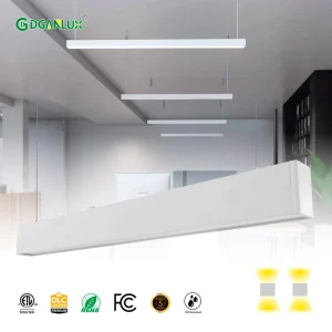 US Stock UL DLC Listed 4FT 60W Architectural LED Linear Ceiling Light 4CCT Dimmable Aluminum Modern Pendant Lights for Office