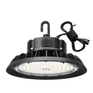 US in Stock LED Round HighBay Light 100W-300W 155lm/W 5000K Suitable for Factories and Warehouses