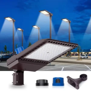 USA ETL Listed 130lm w 75 300W LED Shoebox Area Light with Photocell Sensor IP65 Commercial Parking Lot LED Shoebox Light
