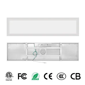USA New Design 1×4 Artificial Blue Sky Light LED Skylight Ceiling Panel with Natural Sunlight Effect for Commercial Spaces