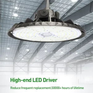 USA Stock Industrial LED Lighting UFO LED High Bay Lights Lamp 240W for Shopping Mall Warehouse Fixtures