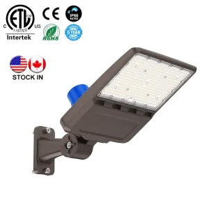USA Warehouse Delivery LED Shoebox Light 150W 200W 300W 140LM/W IP66 Led Parking Lot Street Lights